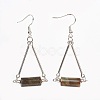Natural Indian Agate Dangle Earrings EJEW-JE02770-01-1