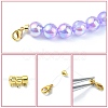 8Pcs 2 Colors Brass Crimp Beads KK-YW0001-18-4