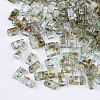 2-Hole Transparent Glass Seed Beads SEED-S023-30B-16-1