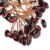 Natural Garnet Chips Money Tree Decorations DJEW-C016-01L-2