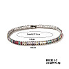 Brass Colorful Sparkling Cubic Zirconia Bracelet Fashionable Luxury Unique Style Accessory GT6474-5-1