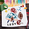 Large Plastic Reusable Drawing Painting Stencils Templates DIY-WH0172-617-7