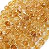 Natural Citrine Beads Strands G-K389-E69-01-1