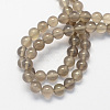 Round Natural Grey Agate Beads Strands X-G-S128-6mm-2