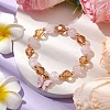 10mm Round Imitation Austrian Crystal & Crackle Acrylic Beaded Stretch Bracelets BJEW-JB10556-03-2