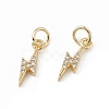 Brass Micro Pave Cubic Zirconia Charms KK-E068-VB224-2