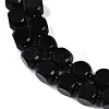 Natural Black Onyx(Dyed & Heated) Beads Strands G-B125-F01-01-4