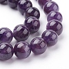 Natural Amethyst Beads Strands G-G099-10mm-1-3