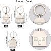 CHGCRAFT 17Pcs 3 Style Zinc Alloy Keychain KEYC-CA0001-22-2