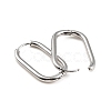 304 Stainless Steel Oval Hoop Earrings EJEW-M218-02B-P-2