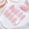 Double Point Tower Natural Rose Quartz Healing Stone Wands PW-WG90298-02-2