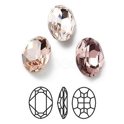 K9 Glass Rhinestone Cabochons RGLA-M016-D01-D-1