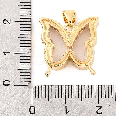 Rack Plating Brass Locket Pendants KK-F874-01G-07-1