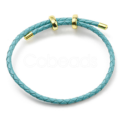 Leather Braided Cord Bracelets BJEW-G675-06G-08-1