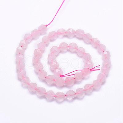 Natural Rose Quartz Beads Strands G-J363-06-6mm-1