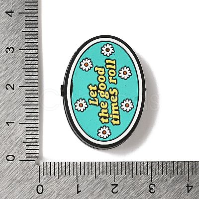 Let The Good Times Roll Daisy Chamomile Flower Positive Vibes Silicone Focal Beads SIL-G011-18A-1