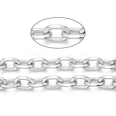 Aluminum Faceted Cable Chain CHA-N003-36P-1