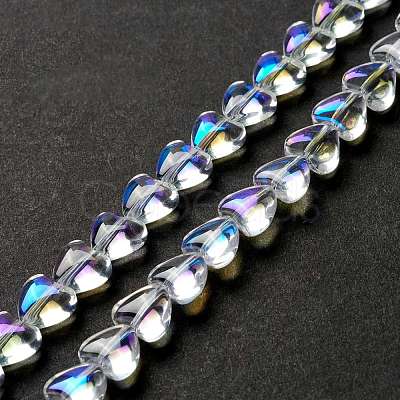 Transparent Glass Beads Strand GLAA-F112-01J-1