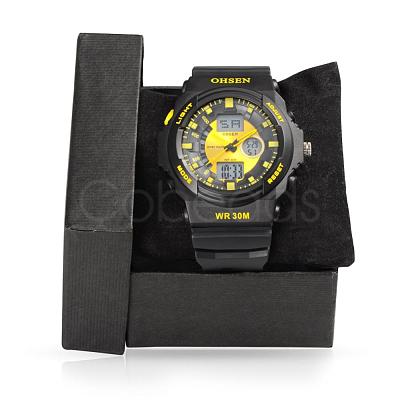 OHSEN Brand Unisex Dual Movement Silicone Sport Watches WACH-N002-01-1