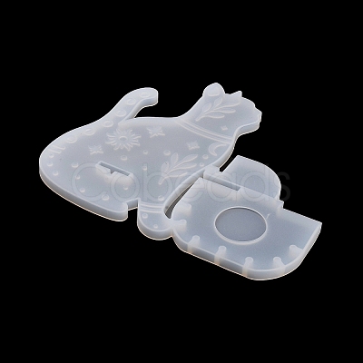 Cat Shape Floating Shelf DIY Silicone Mold DIY-K067-01-1