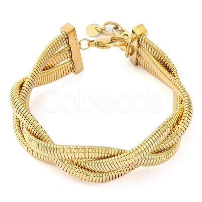 304 Stainless Steel Bracelet for Women BJEW-U009-04G-02-1