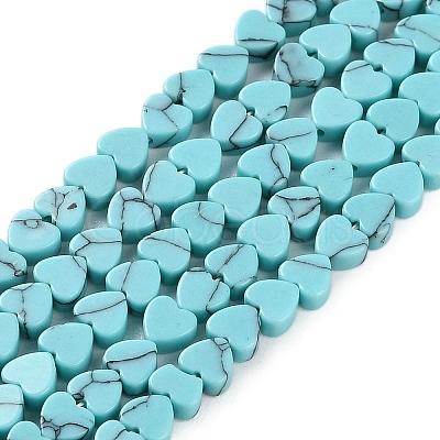 Synthetic Turquoise Beads Strands G-M403-A29-01-1