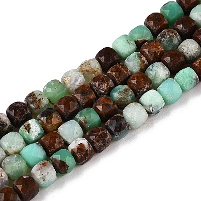 Natrual Green Opal Beads Strands G-N342-121-1