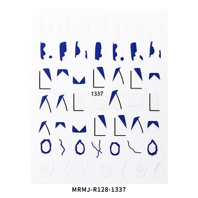 Nail Art Stickers Decals MRMJ-R128-1337-1