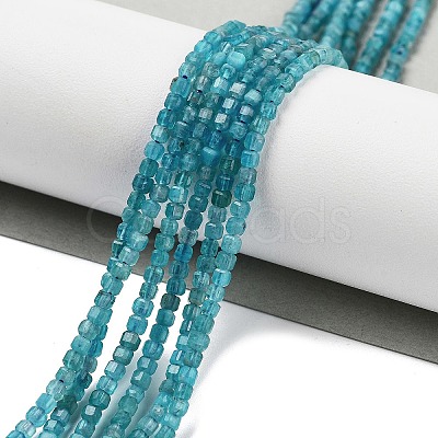 Natural Blue Apatit Beads Strands G-H042-B12-01B-1