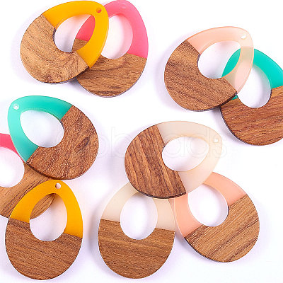 Resin & Wood Pendants RESI-CJ0001-05-1