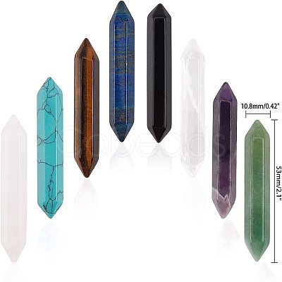 Gemstone No Hole Healing Stones G-NB0001-32-1