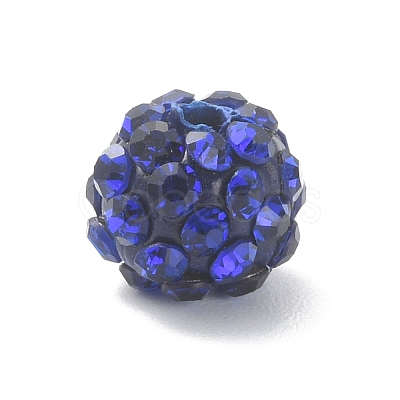 Rhinestone Pave Disco Ball Beads RB-TAC0002-02B-02-1