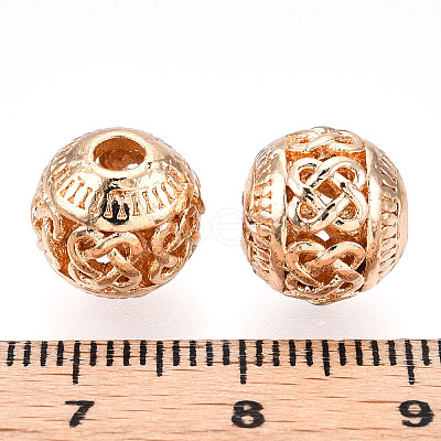 Rack Plating Alloy Beads FIND-C055-07G-1