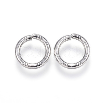 Tarnish Resistant 304 Stainless Steel Open Jump Rings X-STAS-E113-11P-1