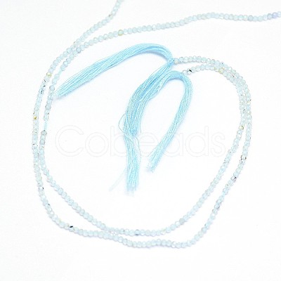 Natural Blue Topaz Beads Strands X-G-G914-2mm-12-1