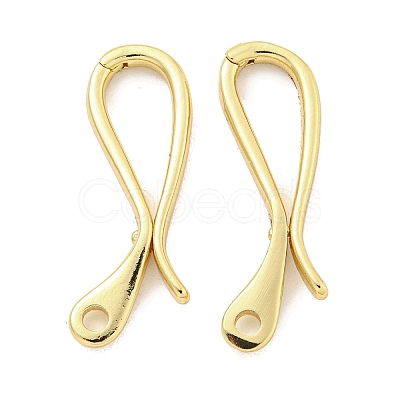 Rack Plating Brass Keychain Clasps KK-Q814-17G-1