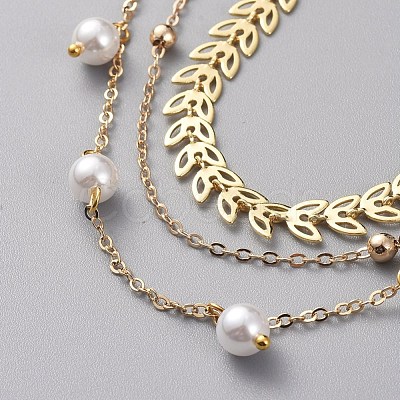 3 Layered Necklaces NJEW-JN02633-02-1