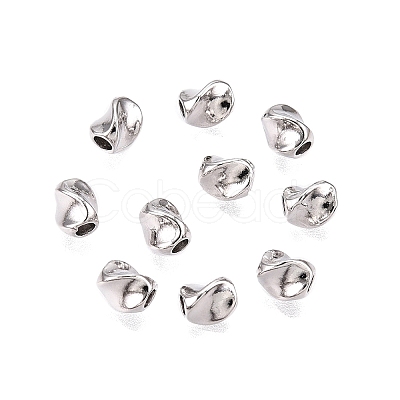 Rhdium Plated 925 Sterling Silver Beads STER-T007-92P-1