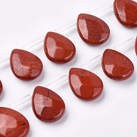 Natural Red Jasper Beads Strands G-G822-13A-1