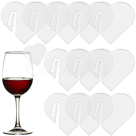 SUNNYCLUE Acrylic Mirror Wine Glass Charms AJEW-SC0002-53B-03-1