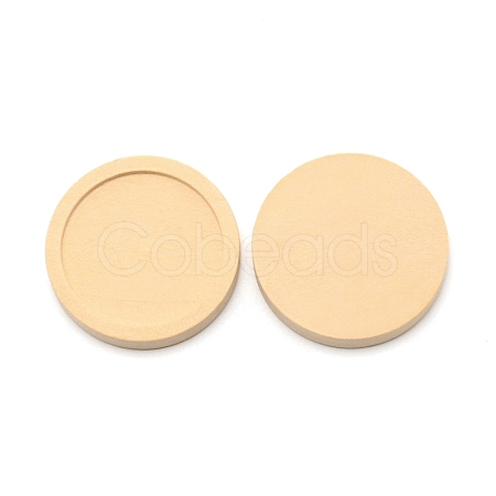 Wood Cabochon Settings WOOD-WH0024-32A-1