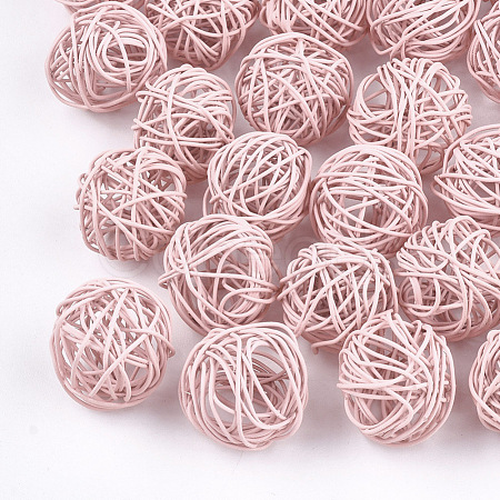 Spray Painted Eco-Friendly Iron Wire Beads X-IFIN-T009-10G-1