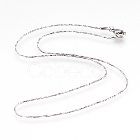 304 Stainless Steel Snake Chain Necklaces NJEW-G313-20P-1