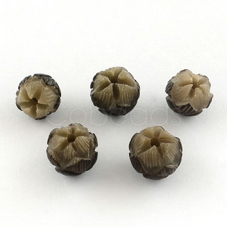 Undyed & Natural Bodhi Beads WOOD-Q020-40-1