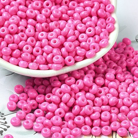 Baking Paint Glass Seed Beads SEED-B001-02A-01-1