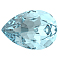 Preciosa&reg MAXIMA Crystal Fancy Stones, Czech Crystal, 435 16 301 Baroque Pear, Dura Foiling, 60010 Aqua Bohemica, 14x10mm