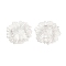 Transparent Acrylic European Beads, Large Hole Beads, Flower, Clear, 20x8mm, Hole: 8.5x2mm, about 649pcs/500g