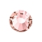 Preciosa&reg Crystal Hotfix Flatback Stones, Czech Crystal, Round(438 11 612 Chaton Rose VIVA 12 &reg), Rose Peach, SS10(2.7~2.9mm)