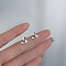 Alloy Earrings for Women, with 925 Sterling Silver Pin, Butterfly, 10mm