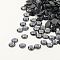 Glass Hotfix Rhinestone, Grade AA, Flat Back & Faceted, Half Round, Black Diamond, SS16, 3.8~4.0mm, about 1440pcs/bag